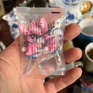 Vintage Energizer Pink and Blue Bunny Corn 🌽 on the Cob Handles Picks (1 set)